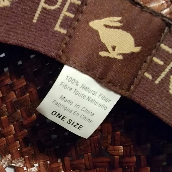 Brown Woven Hat with Decorative Band - Picture 8 of 9